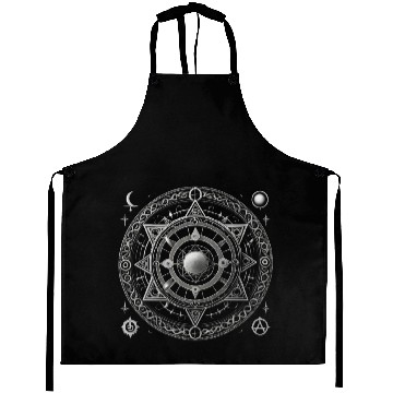Discover Cosmic Mandala Design Aprons