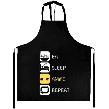 Discover Eat Sleep Anime Repeat Japanese Culture Aprons