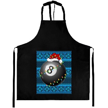 Discover Billiards Christmas Lights Aprons