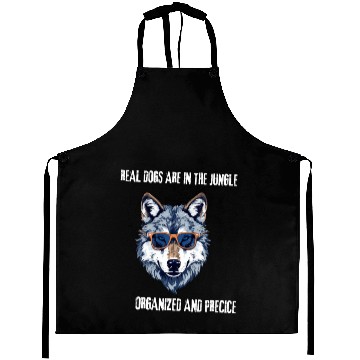 Discover Wolf art Aprons