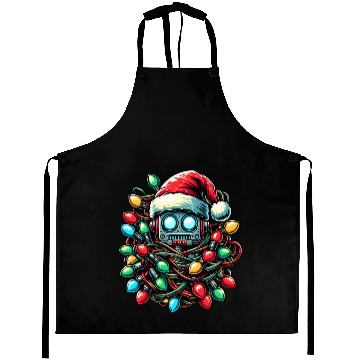 Discover Robot Robotics Christmas Hat Xmas Aprons
