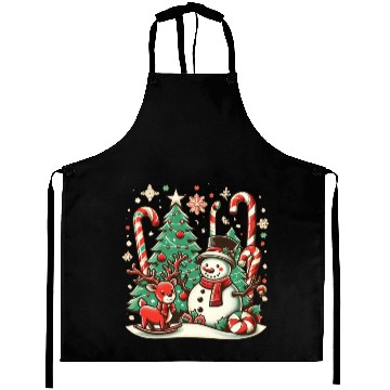 Discover Vintage Christmas Cheer Aprons