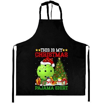 Discover Pickleball Christmas Tree Lights Aprons