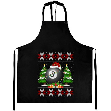 Discover Billiards Christmas Aprons