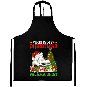 Discover Ice Skating Christmas Tree Lights Aprons