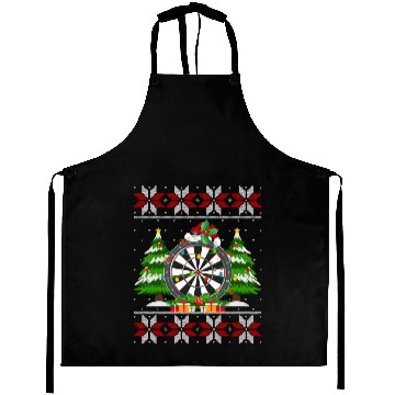 Discover Darts Christmas Aprons