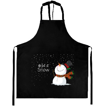 Discover snowfall with snowman, let it snow. Aprons