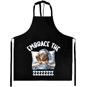 Discover Embrace the ZZZZ cute sleeping Dachshund Aprons