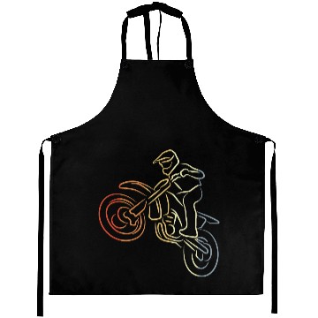 Discover Motocross One Line Drawing Aprons