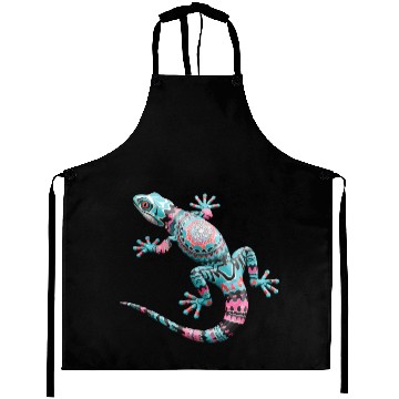 Discover Cute Chameleon for Lizard Pet Lover Aprons