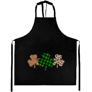 Discover St Patricks Day Lucky Irish Green Plaid Shamrock Aprons