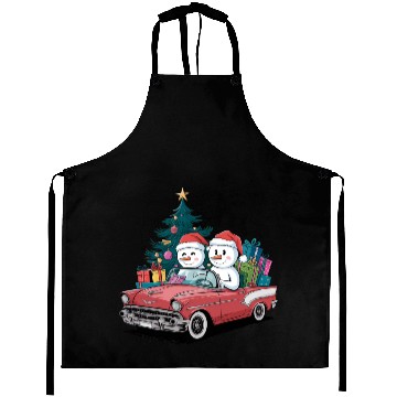 Discover Merry Christmas , Christmas tree retro Aprons