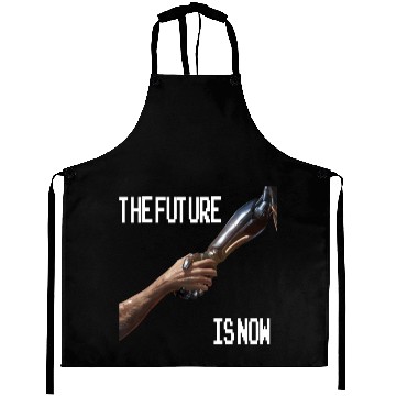Discover The Future is now Robot Robotic Science AI Aprons