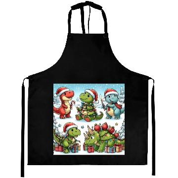 Discover Dinosaurus Christmas , gifts Aprons