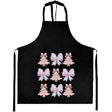 Discover Christmas Coquette Bow, Merry Christmas Aprons