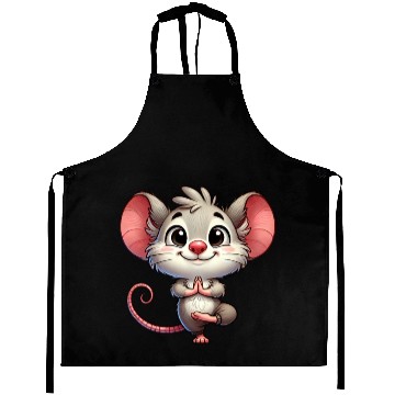Discover Mouse Yoga Meditation Zen Relaxation Workout Aprons