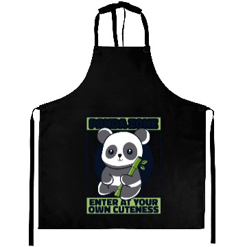 Discover Panda Zone Enter At Your Own Cuteness Panda Bear Aprons