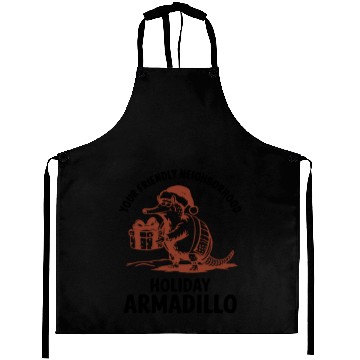 Discover Holiday Armadillo Surprise Aprons