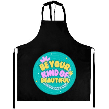 Discover Green and Yellow Creative Retro Quotes Aprons
