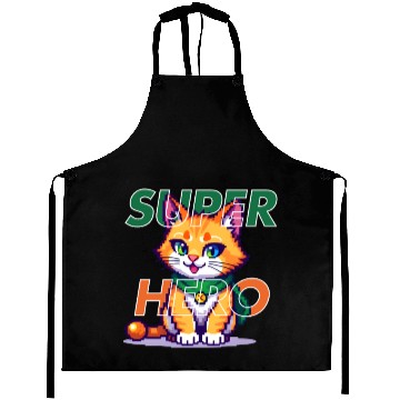 Discover SUPER HERO CAT Aprons