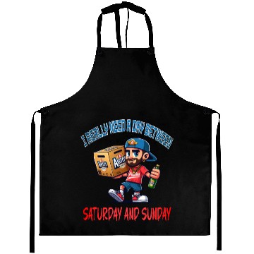 Discover I REALLY NEED A DAY BETWEEN SATURDAY AND SUNDAY Aprons