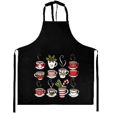 Discover Merry christmas greetings candi cane Aprons