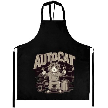 Discover Funny Mechanic Cat for Mechanic Aprons