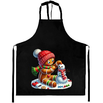 Discover Gingerbread Christmas, Merry Christmas Aprons