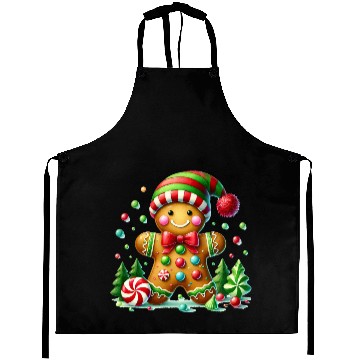 Discover Gingerbread Christmas, Merry Christmas Aprons