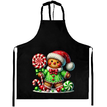 Discover Gingerbread Christmas, Merry Christmas, Candy Aprons