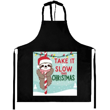 Discover Sloath christmas time for family Aprons