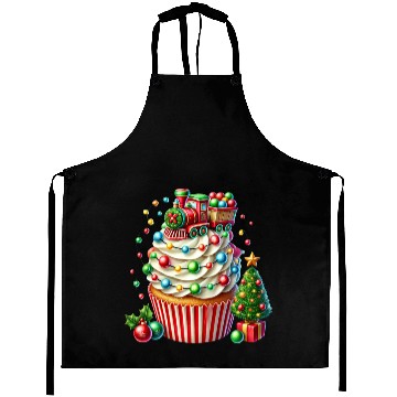 Discover Christmas ice cream, Merry Christmas Aprons