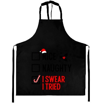 Discover I Swear I Tried Christmas Aprons