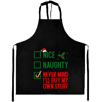 Discover Nice Naughty Funny Holiday Aprons