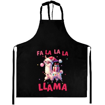 Discover Fa La La La Llama, Merry Christmas Aprons