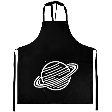 Discover Minimalistic Saturn Planet Space Vector path35 Aprons