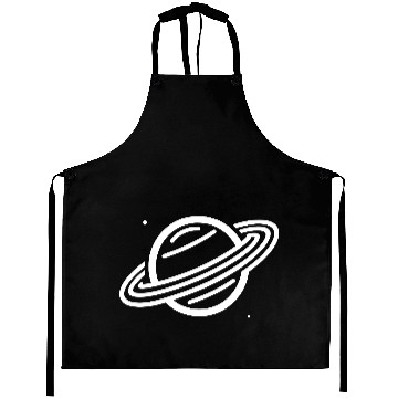 Discover Minimalistic Saturn Planet Space Vector path40 Aprons