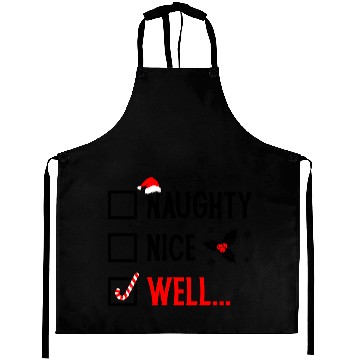 Discover Naughty or Nice Funny Christmas Aprons