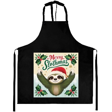 Discover Merry Sloath christmas Aprons