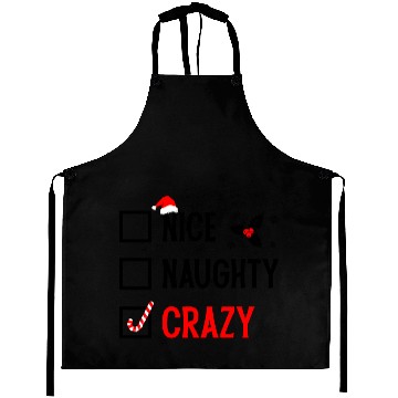 Discover Naughty, Nice, Crazy Christmas Aprons