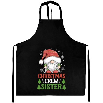 Discover Christmas Crew Sister Gnome Aprons