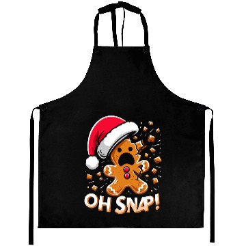 Discover Gingerbread Oh Snap Funny Christmas Aprons
