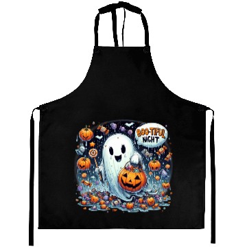 Discover Halloween Candy Ghost Design Aprons