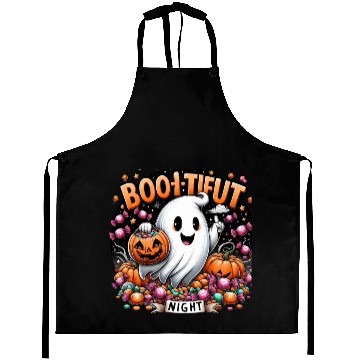 Discover Boo-tiful Night Candy Ghost Aprons