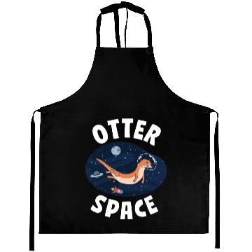 Discover Otter Pun Space Science Astronaut Aprons