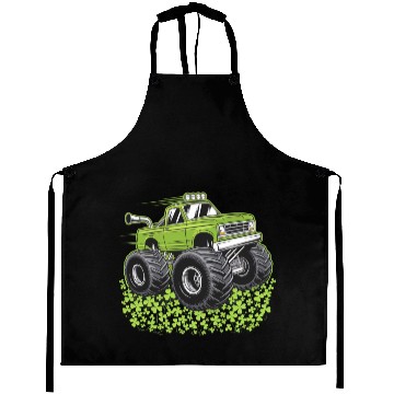 Discover Boys St Patricks Day Toddler Lucky Monster Truck Aprons