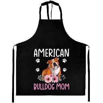 Discover American Bulldog Mom Bulldog Lover Dog Mom Aprons