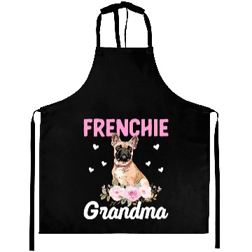 Discover Bulldog Lover French Bulldogs Grandma Frenchie Gra Aprons