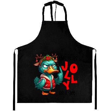 Discover Duck Christmas, Merry Christmas Aprons