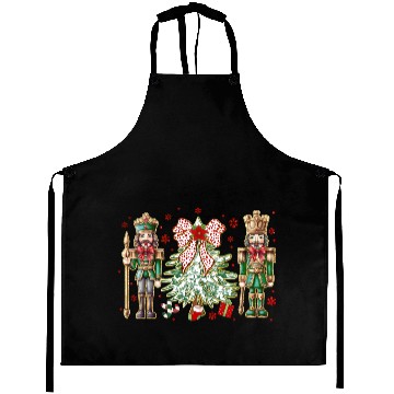 Discover Green Floral Nutcrackers Aprons
